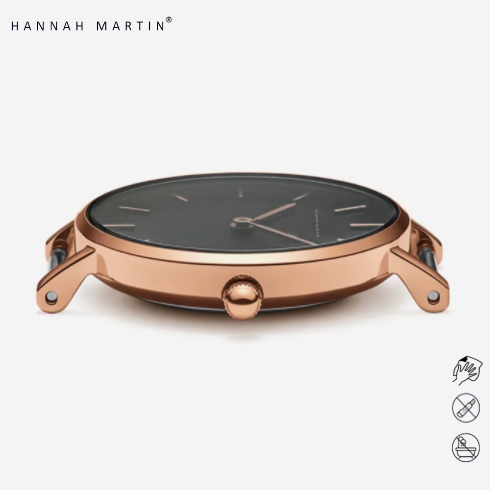 Terbaru Hannah Martin Jam Tangan Wanita Sangat Tipis 100% Original Fashion Kecil Simple Jam Cewek