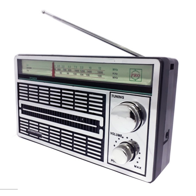 Radio INTERNATIONAL 4250 CKM-4250 Radio jadul portable Charge Baterai (DUAL POWER) listrik FM Klasik