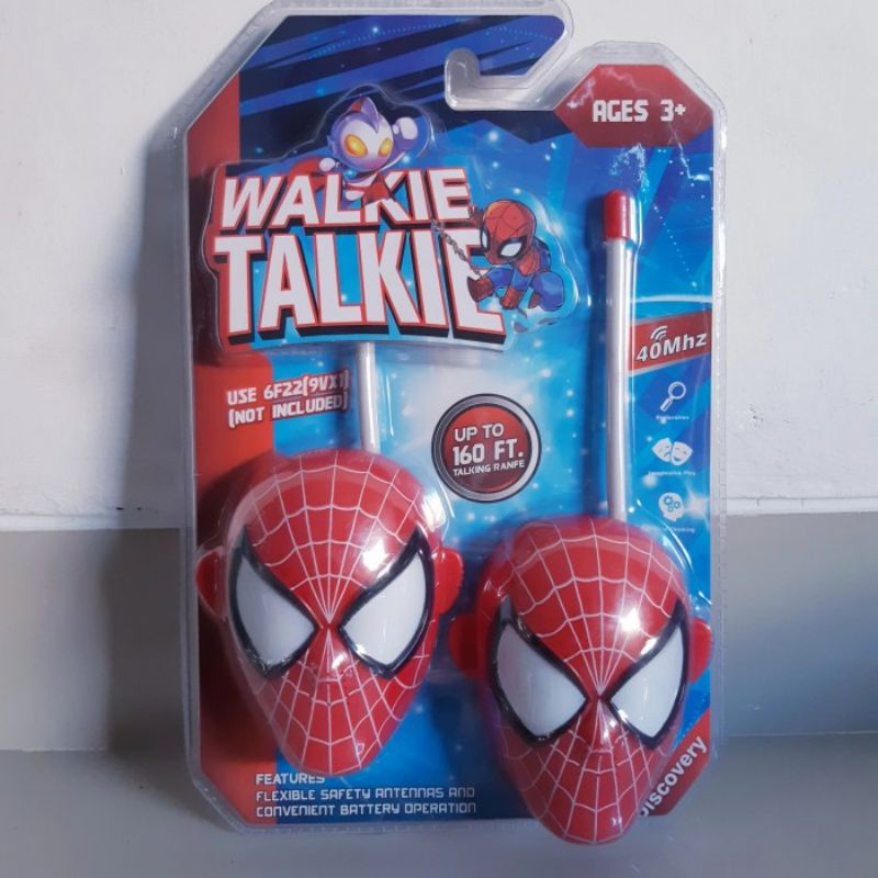 Mainan Walkie Talkie Spiderman - HT Handy Talk Anak Laki Perempuan