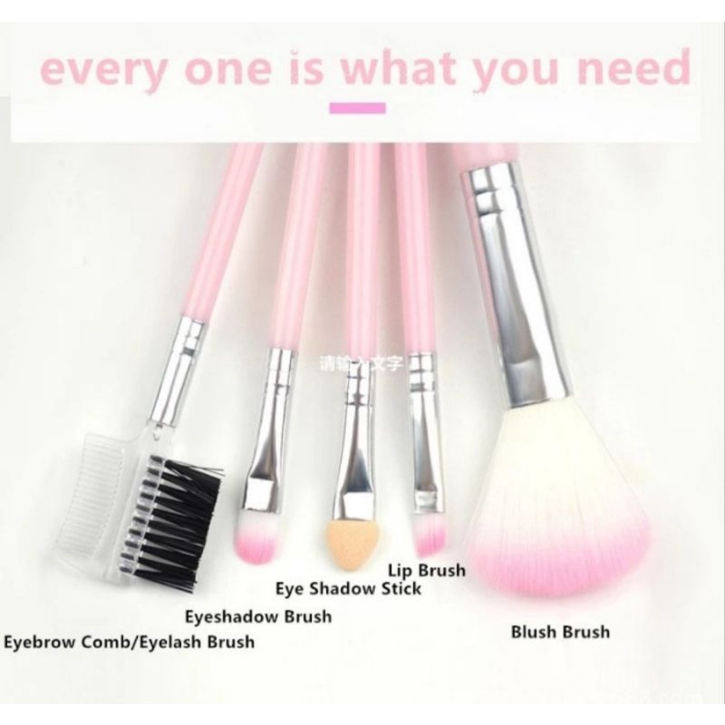 Brush Make Up 5 pcs Kuas Wajah