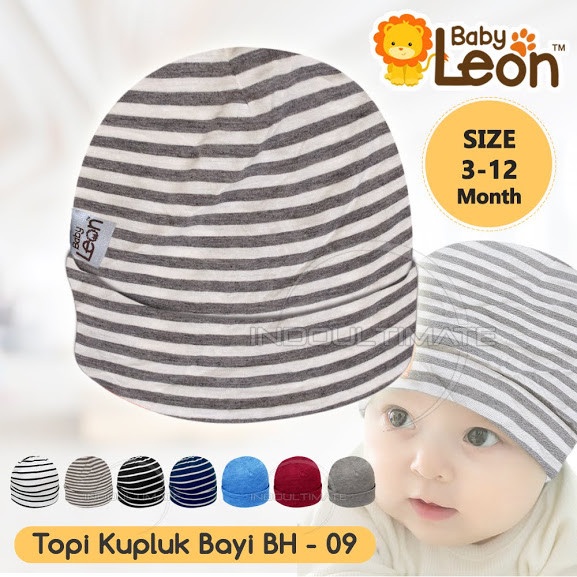 Baby Leon Topi Bayi Casual - Kupluk Bayi Newborn