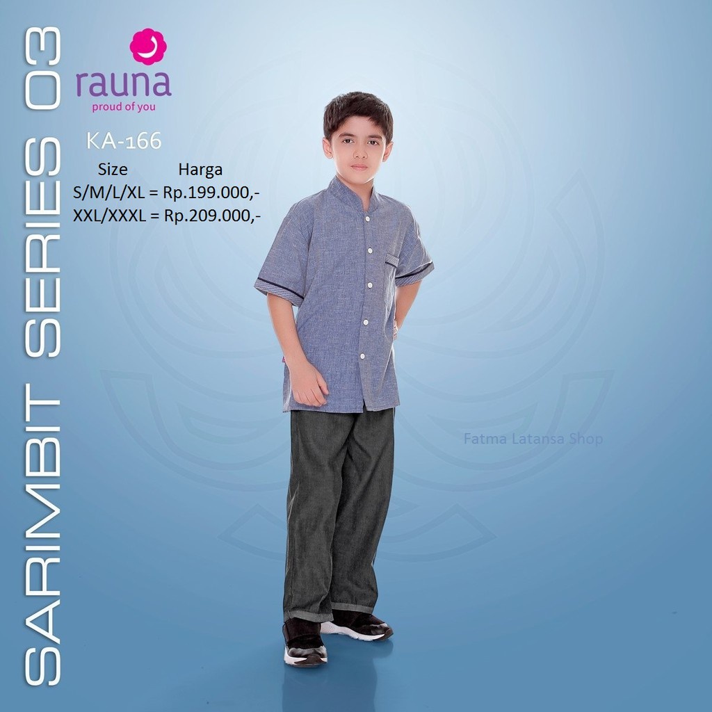 COD KOKO ANAK KA-166 DENIM RAUNA/KOKO ANAK RAUNA/KOKO ANAK LAKI-LAKI/KOKO MUSLIM ANAK RAUNA/RAUNA OR