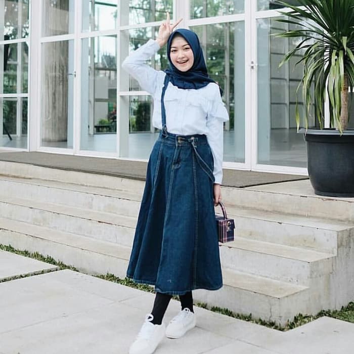 20+ Ide Fashion Hijab Remaja Casual Rok - Jalen Blogs