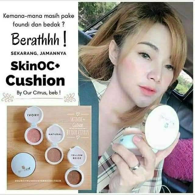 SkinOC + BB Cushion Compact Foundation isi 3 Refil + 1 Case Ori