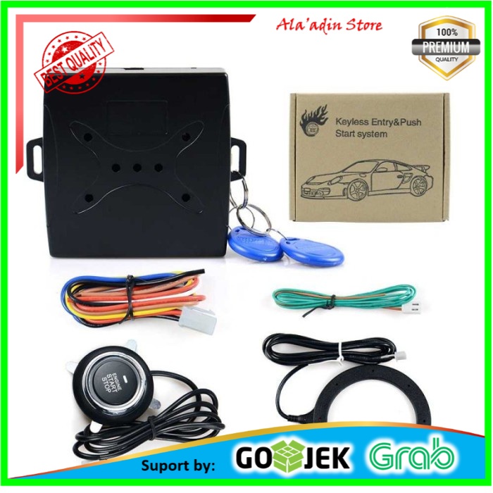 Cuci Gudang Push Start System Keyless Entry RFID Alarm Anti Theft - KQS-Q5