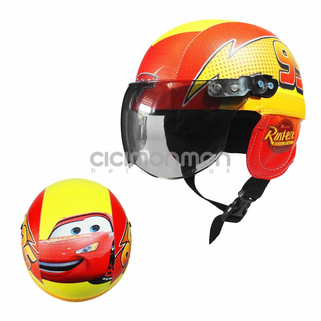 SUPER Helm Anak Balita Retro Cars