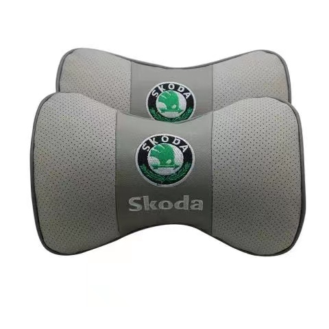 G-club Bantal Sandaran Kepala Bahan Kulit breathable Untuk Skoda