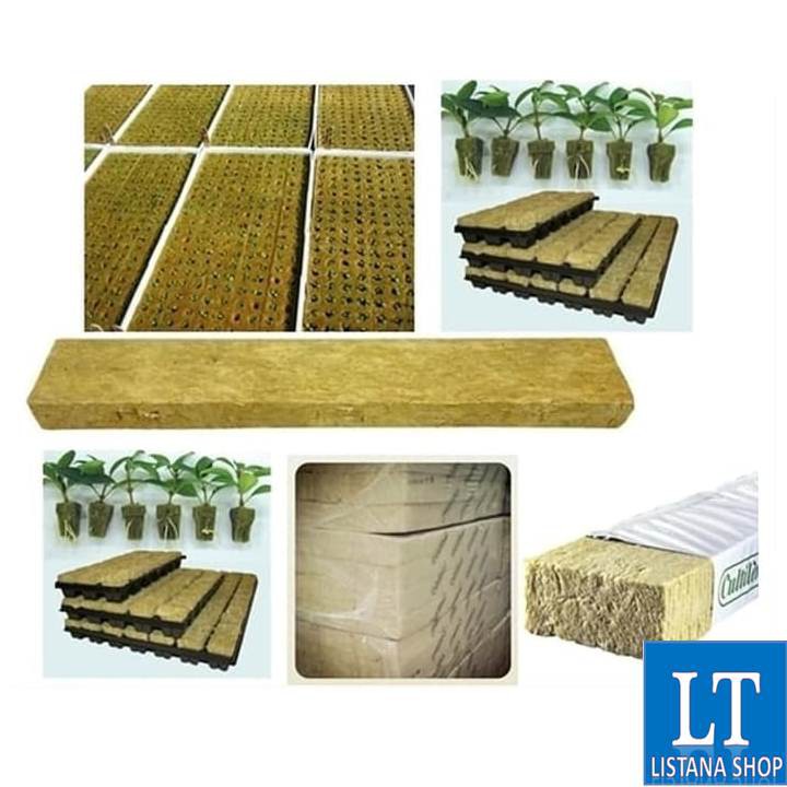 Jual Media Tanam Hidroponik Rockwool Cultilene Slab Shopee