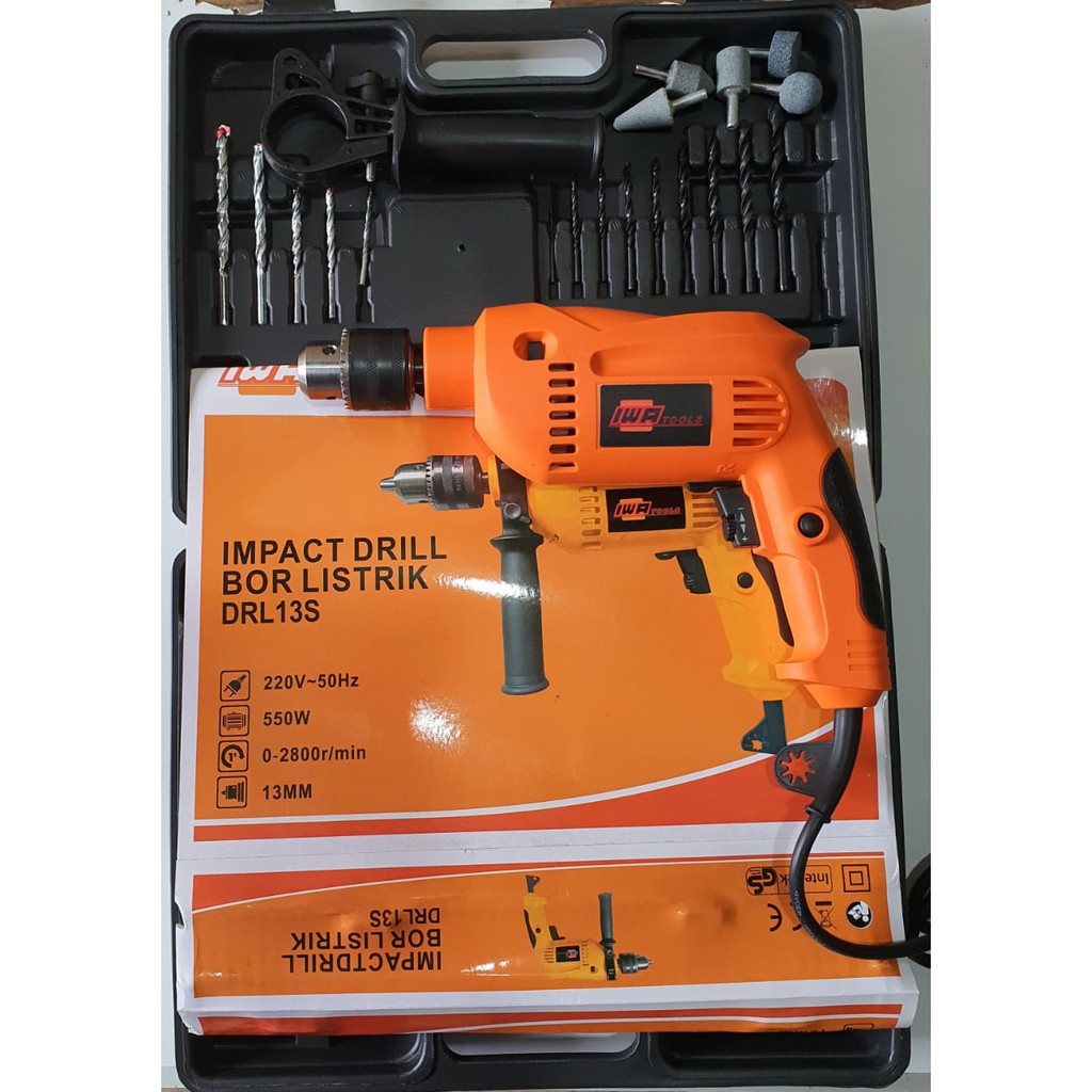 BOR 13MM TOOL KIT IMPACT DRILL - BOR BETON - MESIN BOR JLD TOOLS