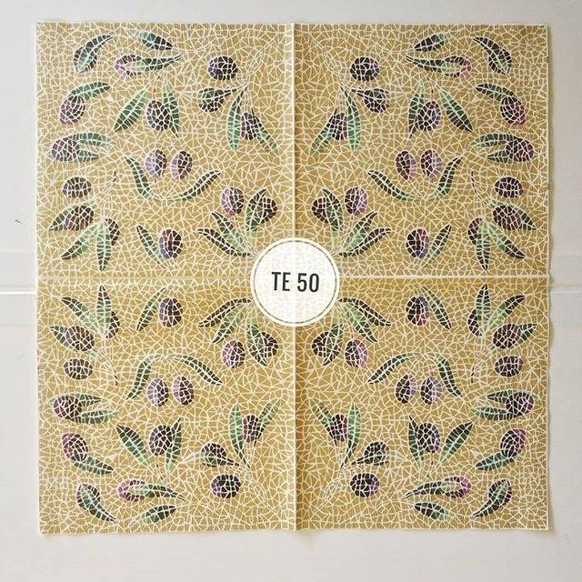 Tisu Decoupage Eropah 33x33 cm te50