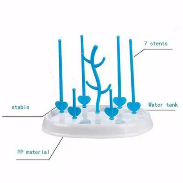 1234OS Baby Bottle Holder/Bottle Drying Rack/Bottle Drainer / Bottle Storage Box/Removable Storage Shelf.