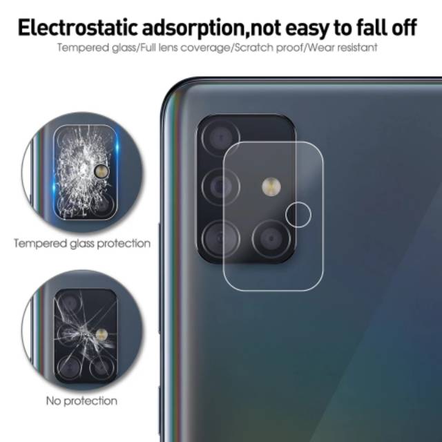 Samsung Galaxy A51 Tempered Glass Camera Lens TG Anti Gores Kaca Kamera Belakang Pelindung Lensa