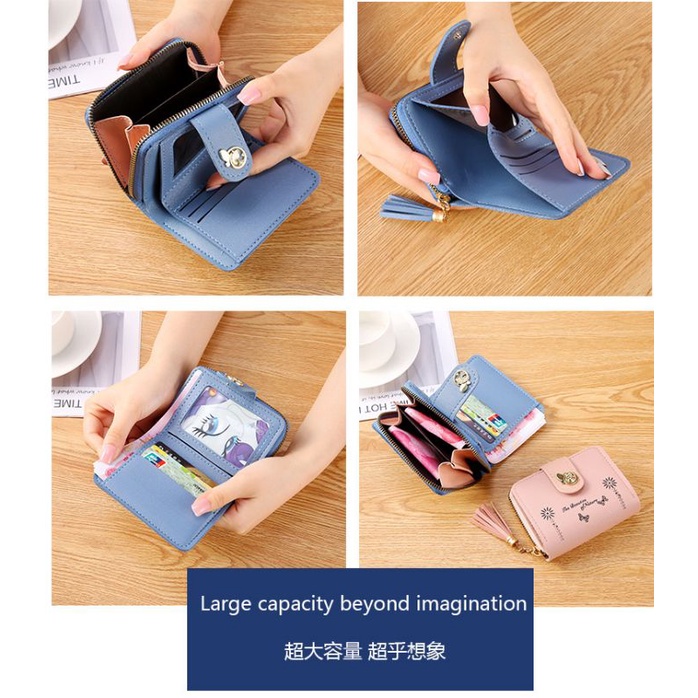 EV D 865-16 Dompet Lipat  Wanita Fashion  Import