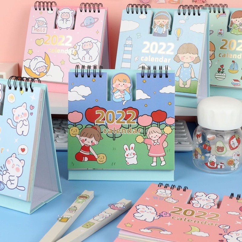 

Cute Calendar 2022-Diary Planner with Stickers