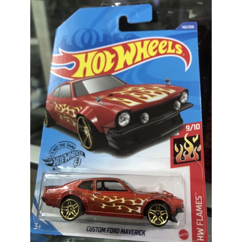 hot wheels custom ford maverick flames