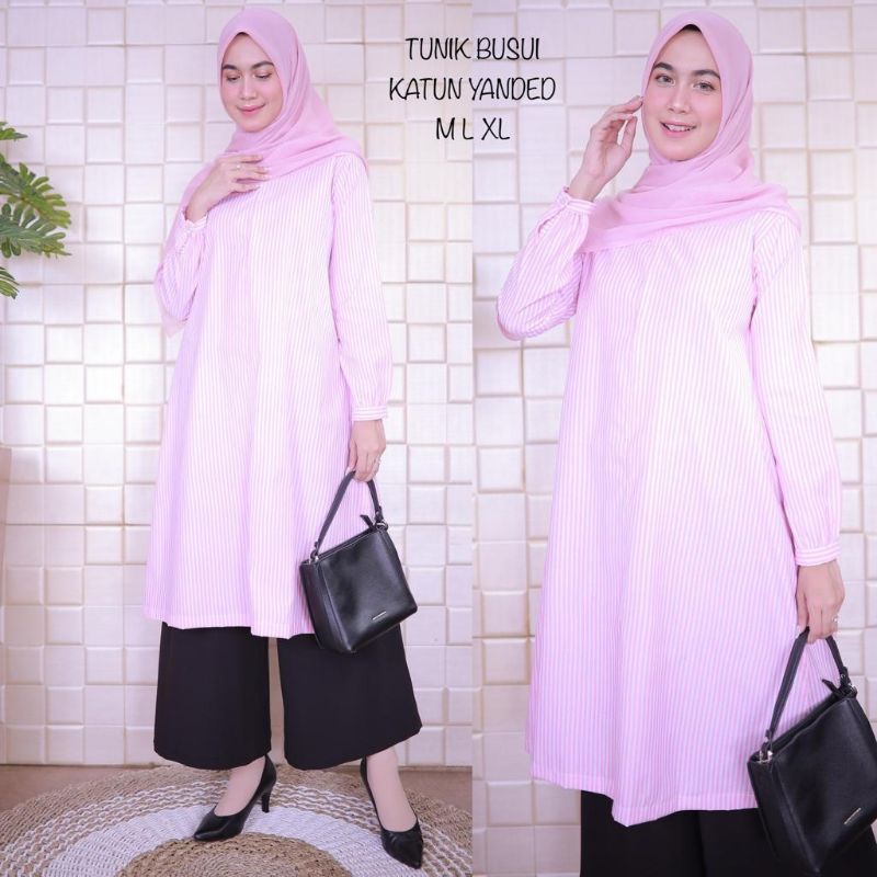 tunik katun yanded / tunik terbaru / atasan busui / atasan simple