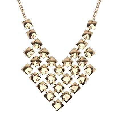 Kalung Korea Square Shape Decorated Multilayer Design Forever21 R8A75B