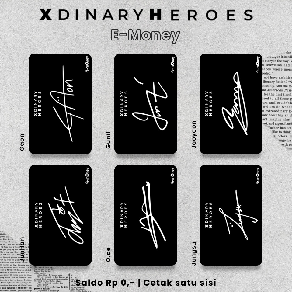 PRE ORDER!! E-Money/Flazz Card XDINARY HEROES  Signature