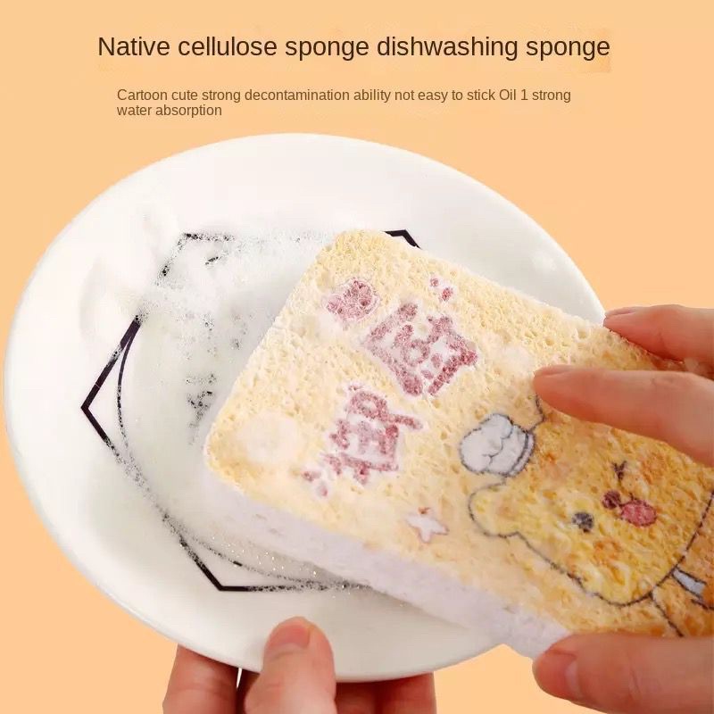 MAGIC SPONS CUCI PIRING MOTIF LUCU / SPONGE SPON CUCI PIRING GELAS PANCI SERBAGUNA JRW0037