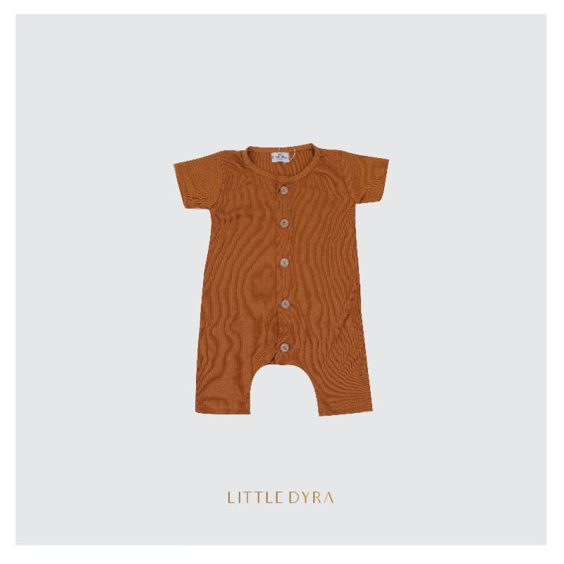 LITTLEDYRA ROMPER DYRA ROMPER SEGIEMPAT ANAK BAYI 0-3 TAHUN-PUMPKIN / LITTLEDYRA