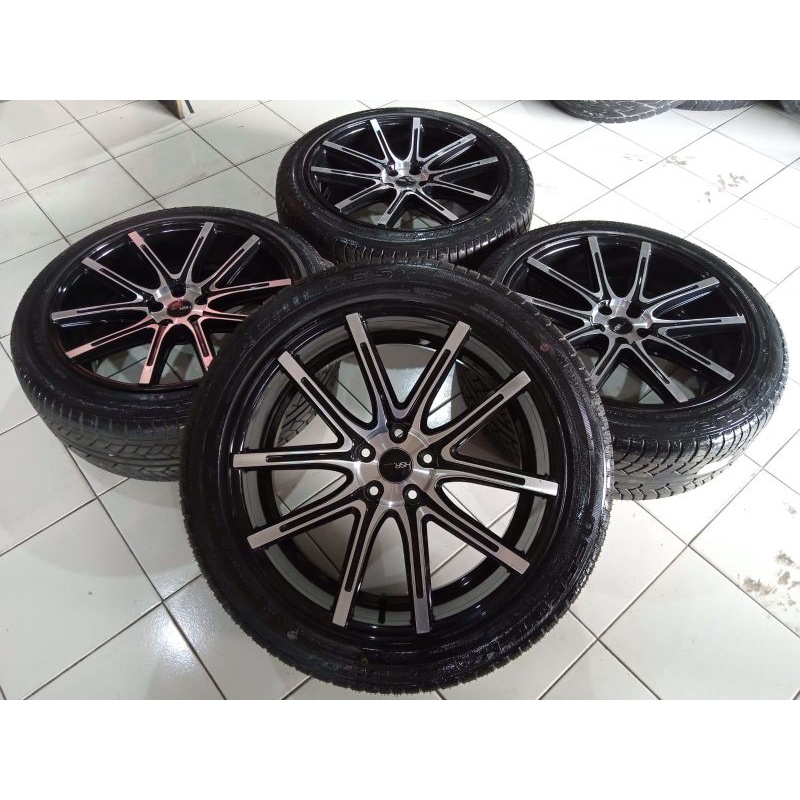 velg second Racing HSR Ring 20 pcd 5x114 lebar 8,5 ET 40 ban Achilles 245 45 R20 CRV Rush Terios CRV