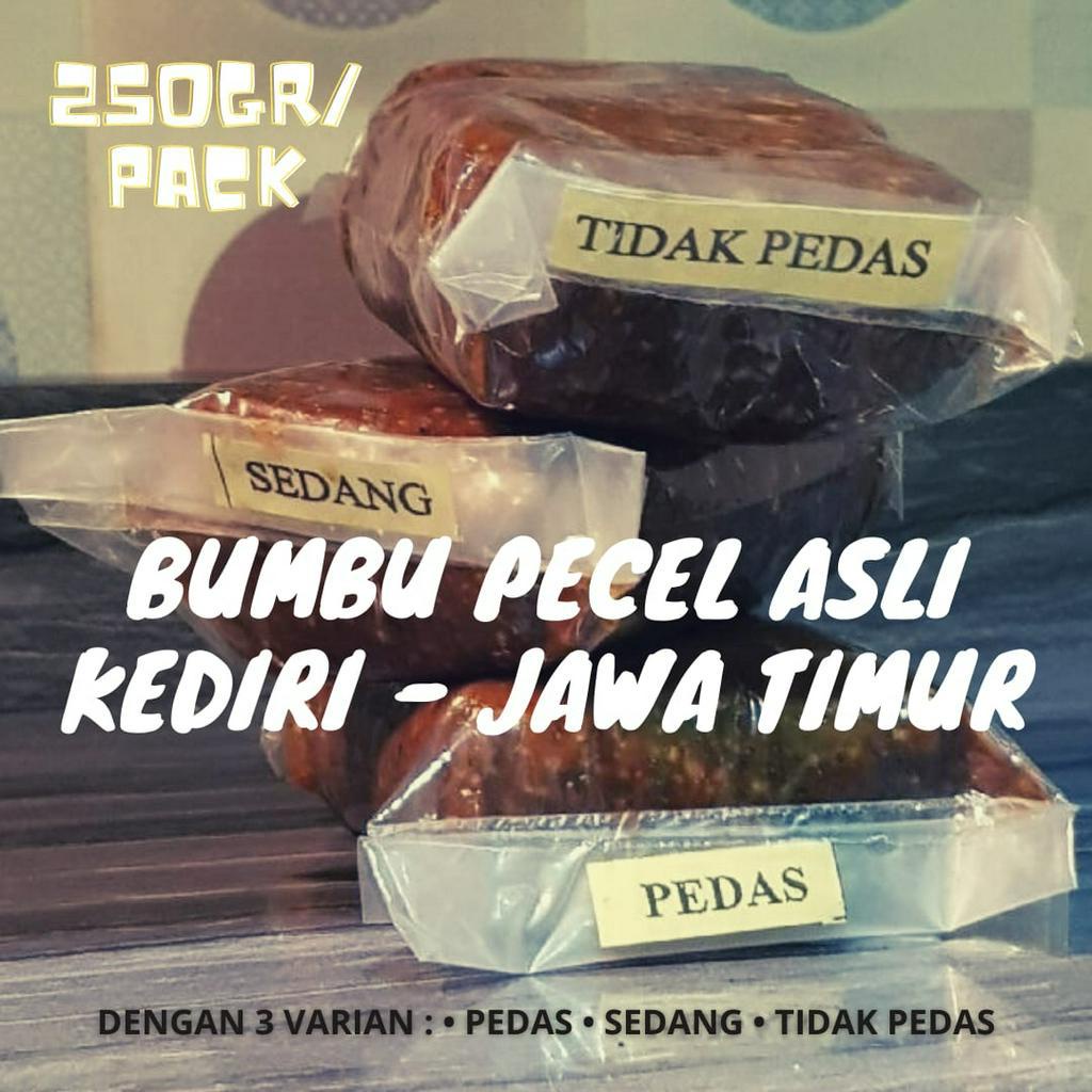 

Bumbu Pecel| Sambal Pecel Pedas/Sedang/Tidak Pedas - 250Gram/Pack| Bumbu Kacang Pecel Instant