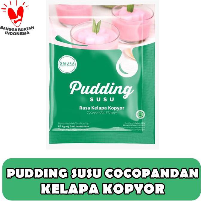 

Omura Dessert Shooter Pudding susu rasa Cocopandan Kelapa Kopyor NEW Kode 1285