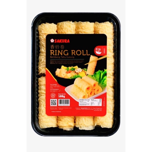 

Sakura Tofu Ring Roll Kulit Kembang Tahu Buat Shabu" Tofu Skin Roll