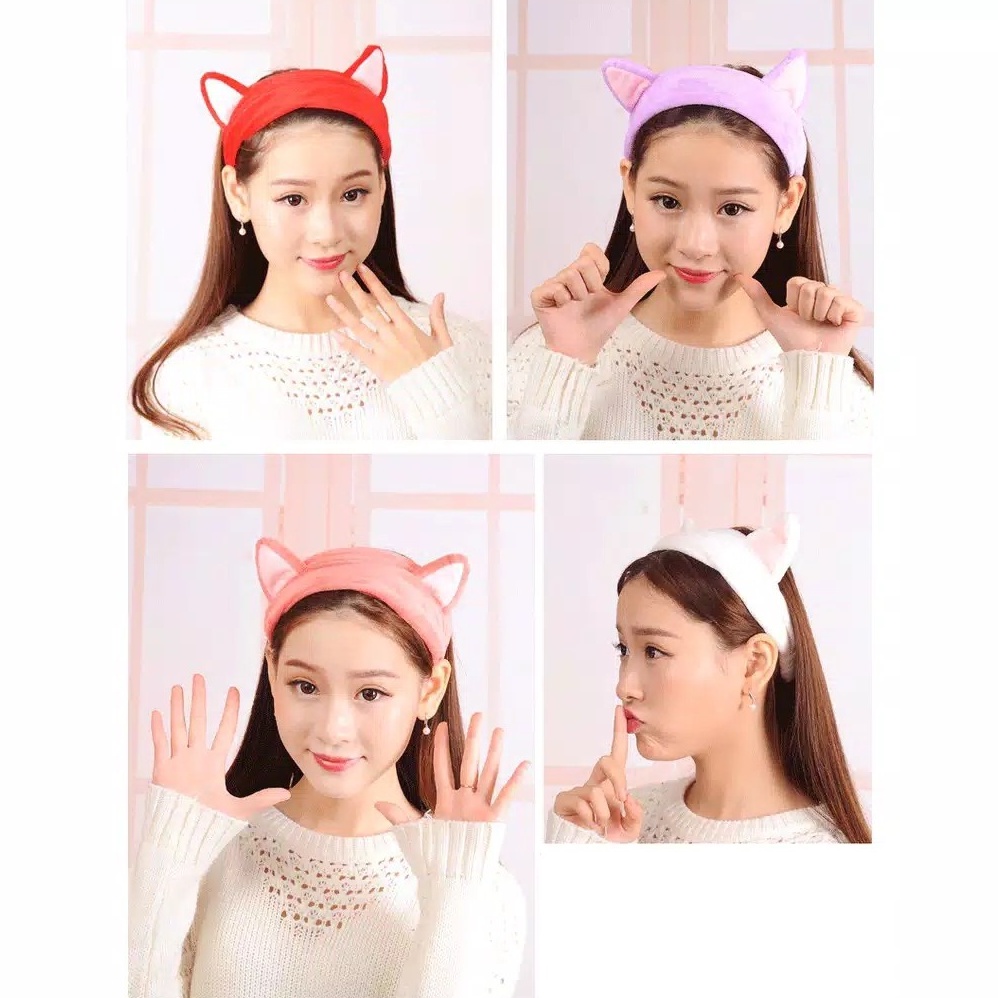 3SP | AC25 Bando Bandana Motif Kucing Lucu Murah Berkualitas