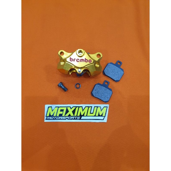 kaliper 2 piston plus discpad gold brembo