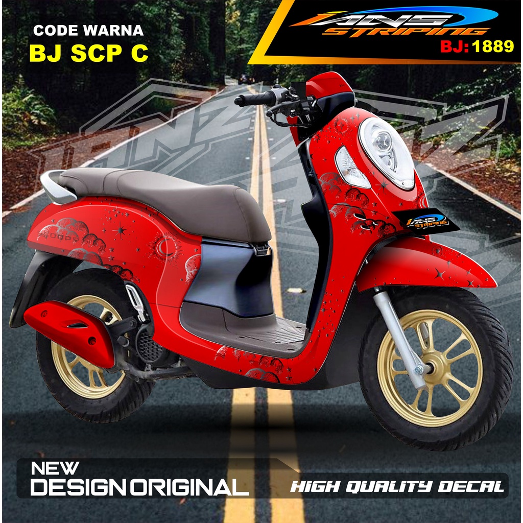 DECAL STICKER FULL BODY SCOOPY / STICKER ALL NEW SCOOPY / STIKER FULL BODY SCOOPY TERMURAH / STIKER MOTOR SCOOPY / STIKER MOTOR