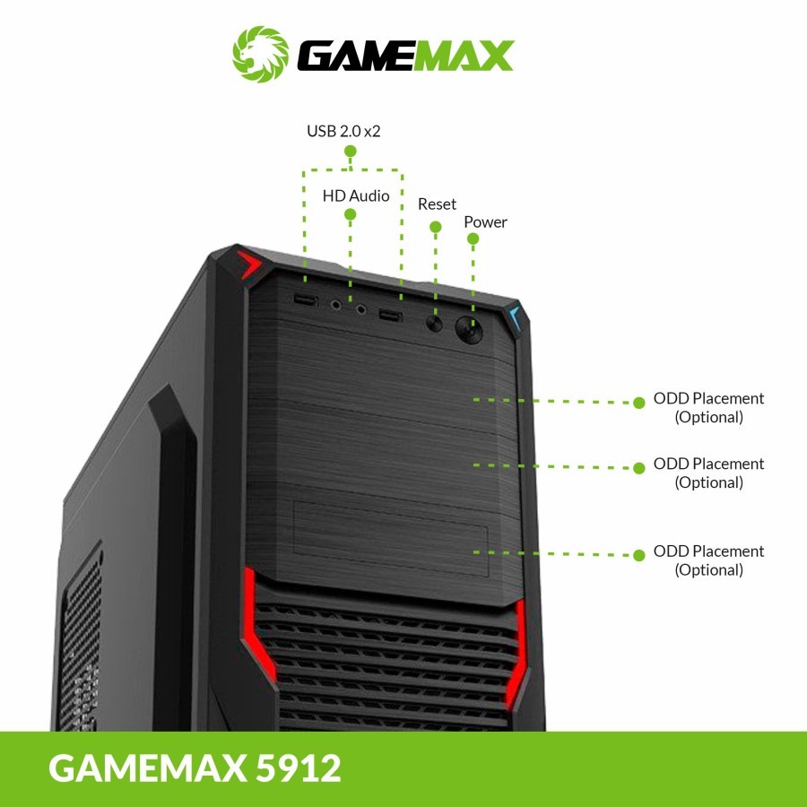 Casing Komputer Gamemax 5912