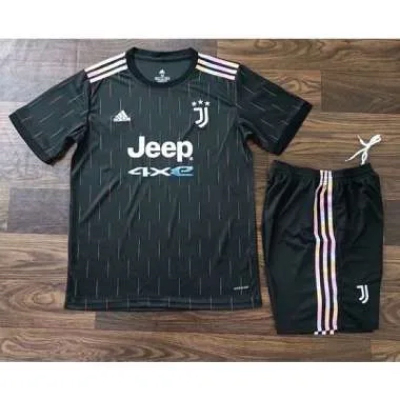 Setelan Jersey Baju Bola Dan Celana Juventus Away 2021/2022 Grade Ori Impor Premium