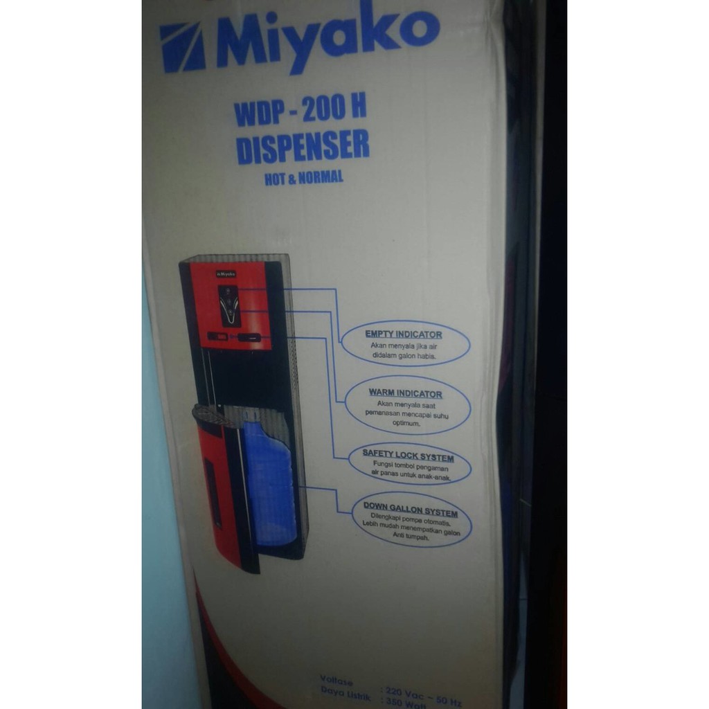 MIYAKO WDP-200 H Dispenser Galon Bawah Panas &amp; Normal