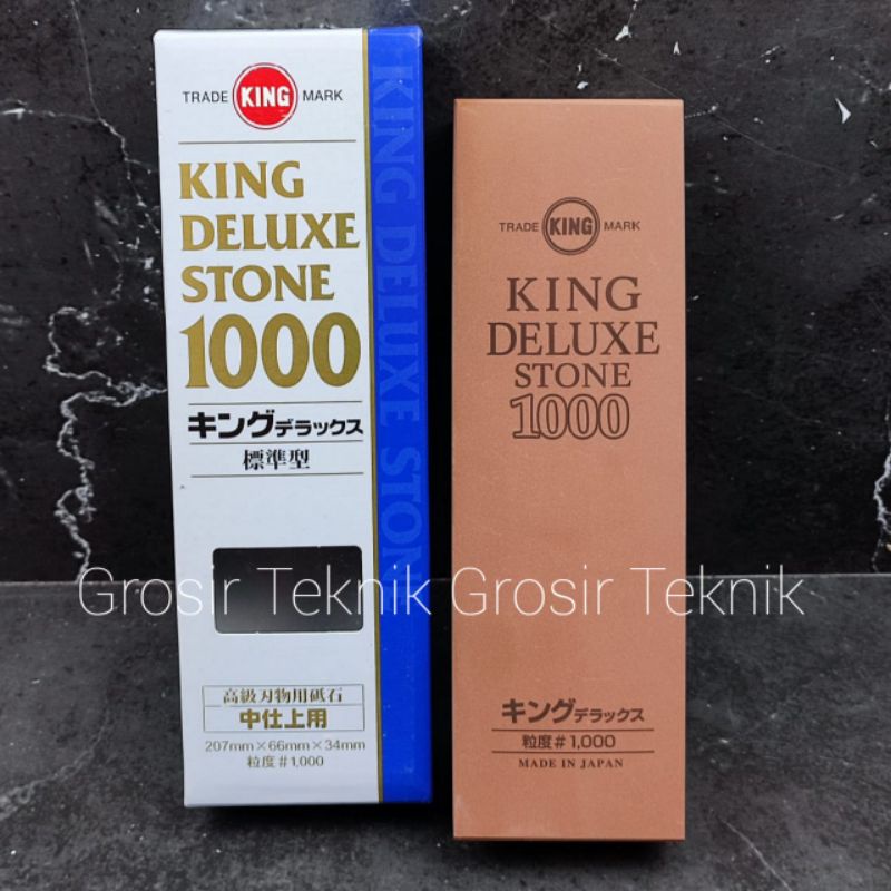 King Deluxe Stone #1000 Batu Asah Asahan Grit 1000 Original King Japan