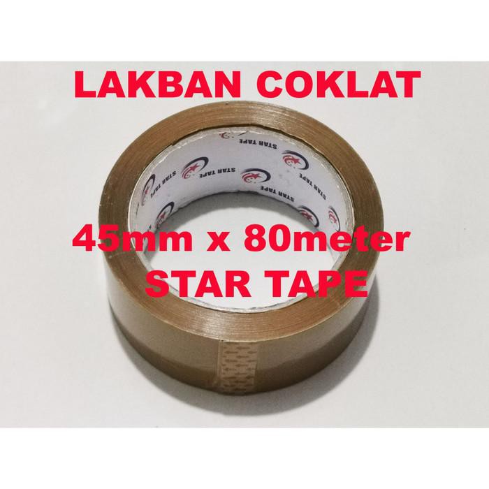 

Lakban Coklat 2 inch x 80meter merk STAR TAPE