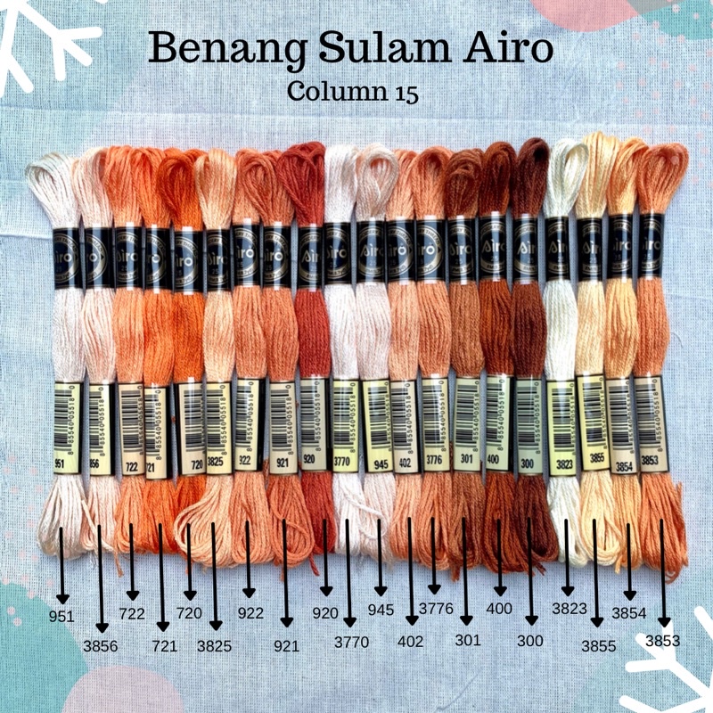 AIRO - Benang Sulom Airo (mirip DMC) Column 15