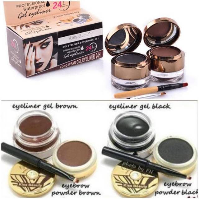 EYELINER DAN EYEBROW GEL K.B 24HOURS 9954