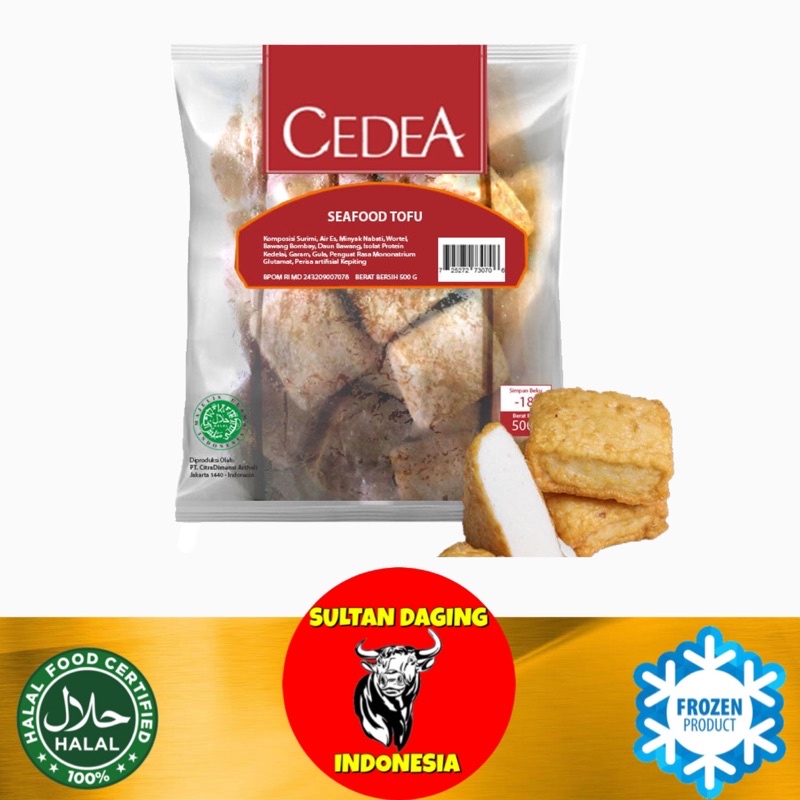 

CEDEA SEAFOOD TOFU 500 GRAM/ CEDEA TOFU/ TOFU SEAFOOD/ CEDEA SEAFOOD/ SEAFOOD TOFU/ TOFU FROZEN/TOFU