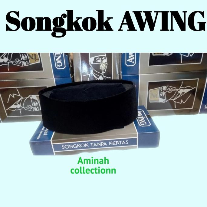 SONGKOK KOPYAH PECI AWING AC Hitam - Agen Grosir