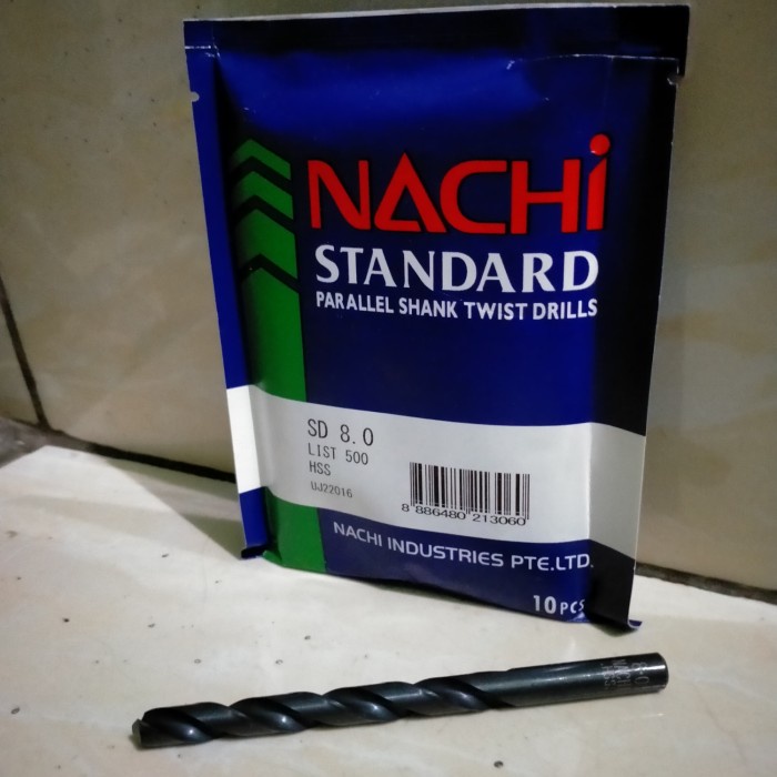 mata bor nachi 8mm bor besi nachi 8 mm