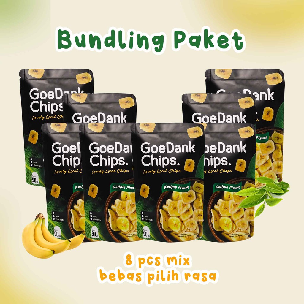 

Paket 8 pcs Goedank Chips Keripik Pisang Premium