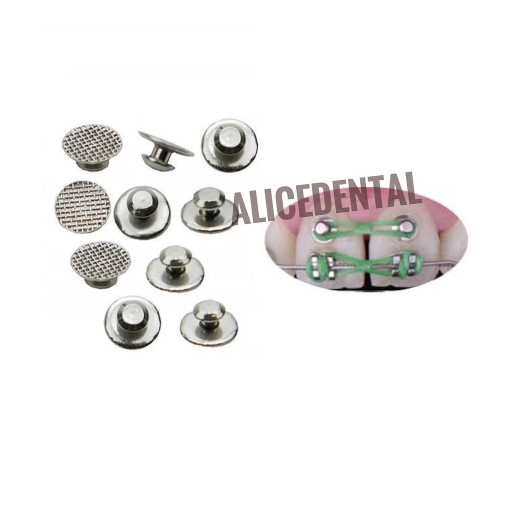 Dental Lingual button isi 10 braces behel ortho orthodontic palatal bracket