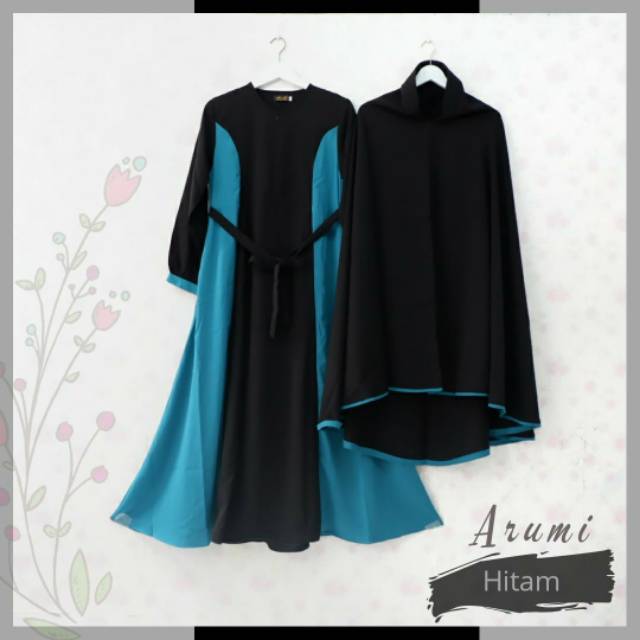 Arumi Set BY DAMAIRA HIJAB (GAMIS, KHIMAR, CADAR)