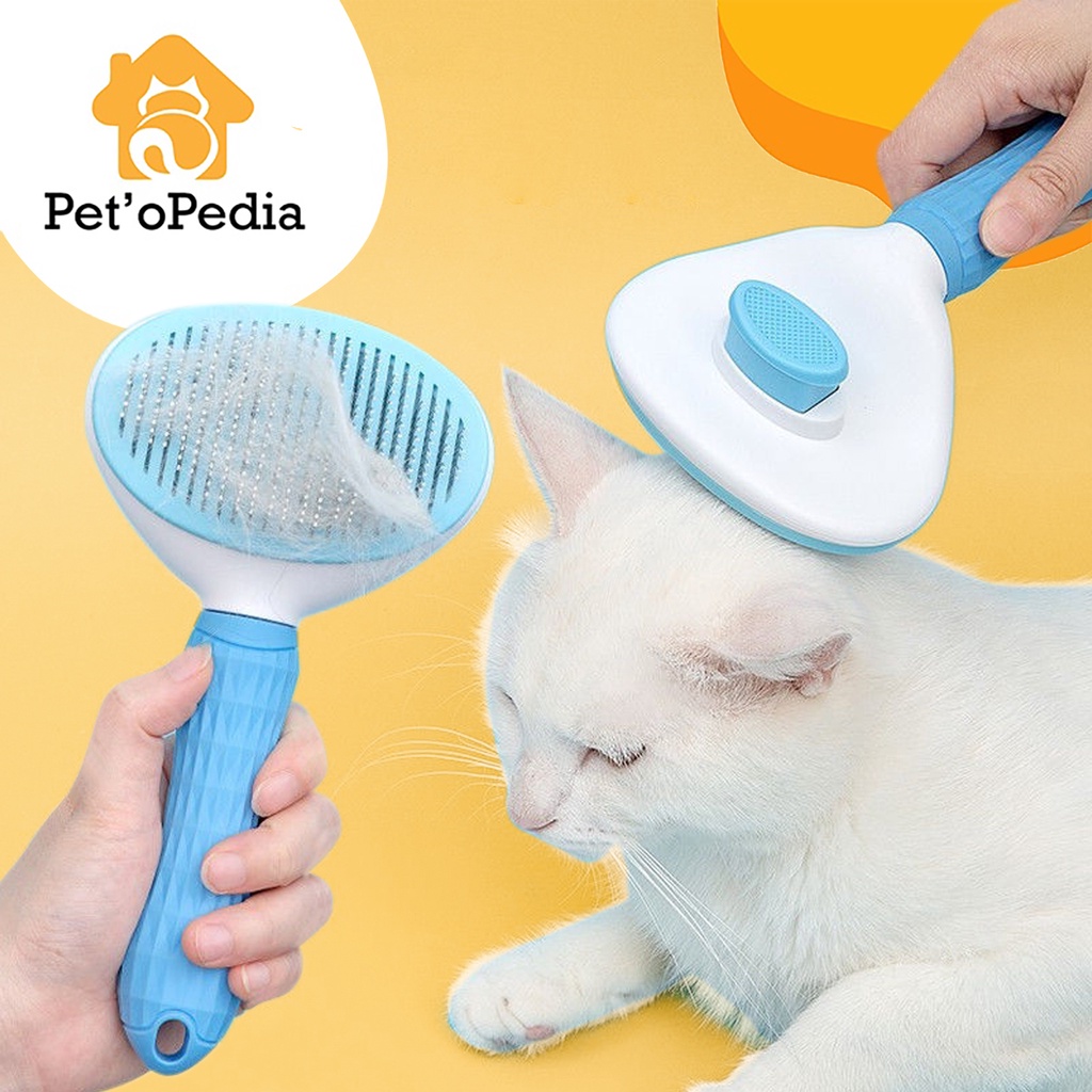 Pet’ oPedia  Sisir Sikat Slicker Bulu Rambut Anjing Kucing Pet Brush Comb Grooming Sisir Kucing Murah