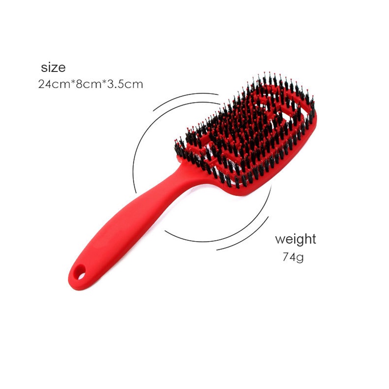 【COD】Sisir Rambut Wanita Hair Brush Massage Comb Anti-static Comb Sisir Rambut Rontok Dan Kusut Portable Sisir Rambut Keriting- olo