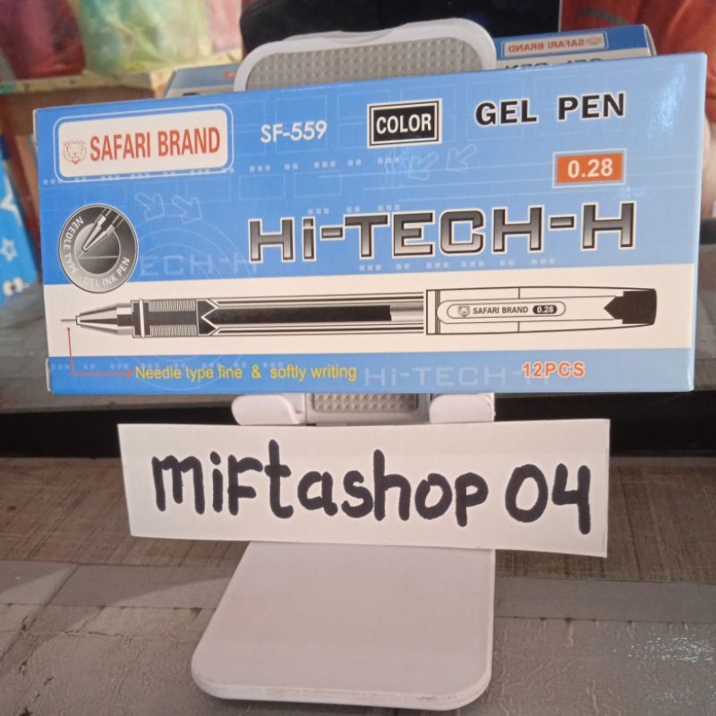 

Gel pen hi-tech H ketebalan 0.28mm