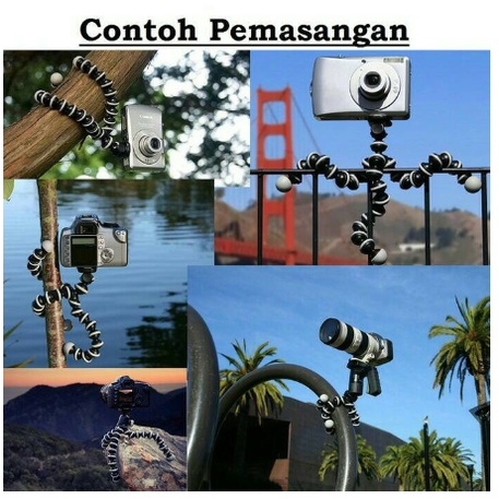 TRIPOD GORILLA POD / GORILA POD SIZE S, L, XL MOUNT + HOLDER U / Gorillapod stand For DSLR