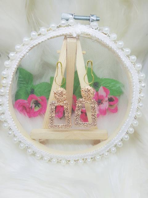A43 Anting hijab petak mini