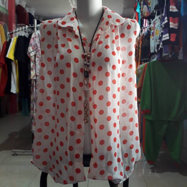 Kemeja scond polka
